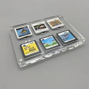 Acrylic Clear Magnetic Display Show Storage Box For Nintendo DS Game Collectors - Picture 1 of 5