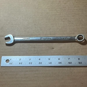 Snap-on OEXM140 14mm 12-Point Metric Flank Drive Short Combination Wrench Snapon - Foto 1 di 6