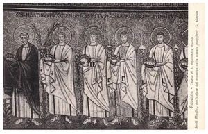 Vintage Postcard Ravenna Sant'Apollinare Nuovo Mosaic Martyrs Church Italy - Picture 1 of 2