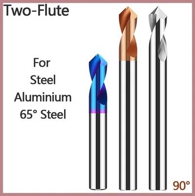 Solid Carbide Chamfer Drill Countersink Drill Bit Center Spotting For Steel/Alum - Image 1 of 4