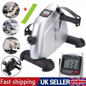 Adjustable Mini Exercise Bike Pedal Exerciser Arm Leg Cycle Machine Resistance - Picture 1 of 15
