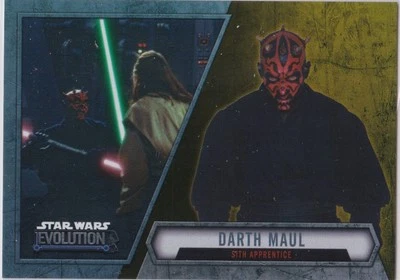 STAR WARS 2016 TOPPS EVOLUTION GOLD PARALLEL BASE INSERT #94 DARTH MAUL 13/50 - Image 1 of 2
