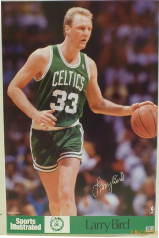 LARRY BIRD 1989 SPORTS ILLUSTRATED POSTER Cover