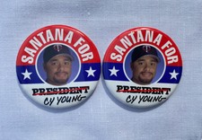 Johan Santana for Cy Young 3 inch button while a Minnesota Twins player (qty. 2)