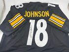 Diontae Johnson Autographed Pittsburgh Steelers Custom Jersey Beckett Witnessed