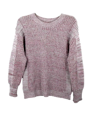 Suéter EDDIE BAUER Tejido con Cable para Mujer XS Rosa Mármol Manga Larga Preppy Foto 1 de 4