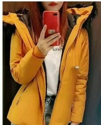 Zara Water Repellent Parka Coat Fur Lining And Hood Size M Genuine - Image 1 of 4