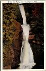 Postcard Bridal Viel Falls Columbia Highway Oregon White Border