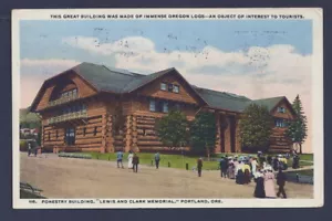 Forestry Building, 1905 Lewis & Clark Expo, 1915 PPIE Souvenir Cancel 0801-90 - Picture 1 of 2