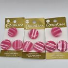 9 Vintage Countess  Pink Shank Buttons 2cm