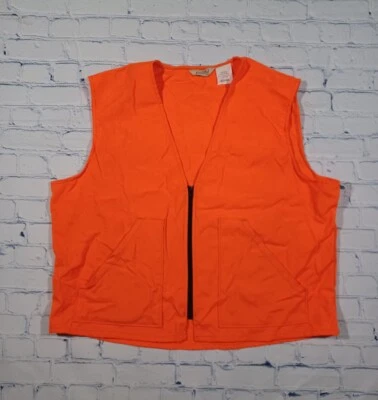 Walls Vest Mens Sz XL Safety Orange Made In U.S.A. Size XL 46-48 Chest - Image 1 of 3