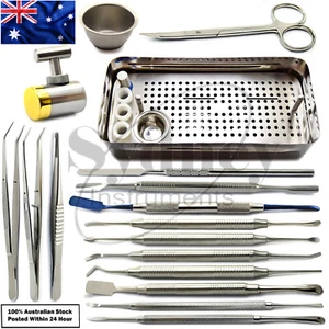 PRF System Box Implant Surgery Tissue Grafting Elevators & Cotton Forceps Lab - Picture 1 of 12