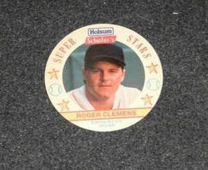 Roger Clemens 1989 Holsum Schafer's Disc Boston Red Sox