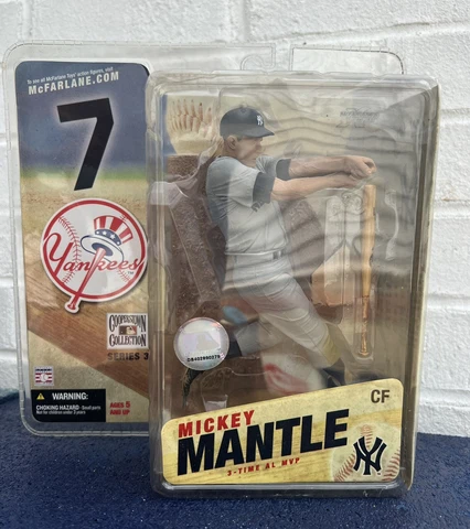 MCFARLANE MICKEY MANTLE COOPERSTOWN COLLECTION YANKEES FIGURINE MLB 3 SERIES NIB Cover