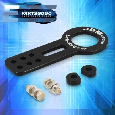 For 88-00 Honda Civic EF EG EK /90-01 Integra DA DC Front JDM Tow Hook Kit Black - Imagem 1 de 3