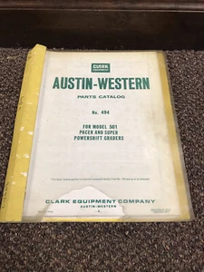 Genuine Austin Western 501 grader Clark parts book catalog manual - Picture 1 of 3