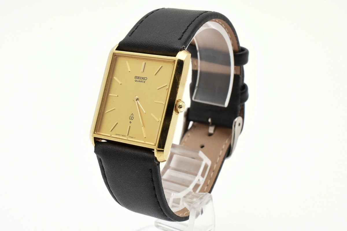時計 SEIKO K14 GOLD Quartz Square CASE BOX - 時計 時計 SEIKO K14 GOLD Quartz Square CASE BOX - 時計