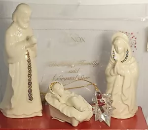 Lenox China Jewels 24k Nativity Collection • Holy Family/Crystal Star • NIB 1993 - Picture 1 of 22
