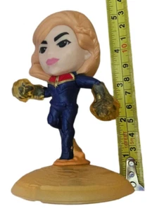 The Marvels McDonalds Captain Marvel Gold Fists Bottom Happy Meal Toy #1 Figure - Picture 1 of 7