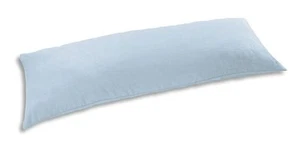 D&M Microsuede Body Pillow Cover Pillowcase w/Double Zippers 20"x54", MediumBlue - Picture 1 of 1