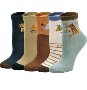 LOFIR Unisex Socks Kids Cotton Socks Cute Animal Cartoon Socks Dog Cat Age 5-7yr - Picture 1 of 13