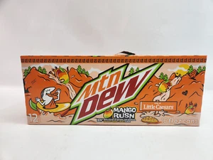 12 pack Mountain Dew Mango Rush 16oz Cans Little Caesars Limited Edition 2025 - Picture 1 of 10