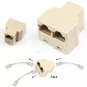 CAVO LAN RETE SDOPPIATORE SPLITTER RJ45 DUPLICATORE REPLICATOR ETHERNET INTERNEi - Foto 1 di 7