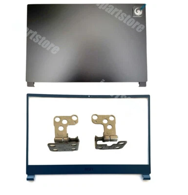 New Back Cover / Front Bezel/Hinges For MSI Delta 15 A5EFK MS-15CK 15.6in Blue