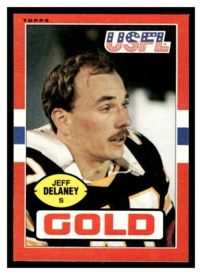1985 Topps USFL #30 Jeff Delaney SC6-03 - Image 1 of 2