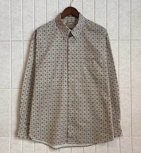 Vintage Natural Issue Men's XL Button Up Shirt 90s Geometric Dad Skate Golf - Picture 1 of 6