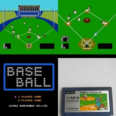 Baseball pre-owned Nintendo Famicom NES Tested - Image 1 of 4