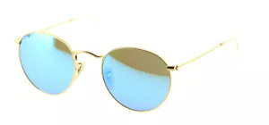 Brand New 2024 Ray Ban Sunglasses RB 3447 112/4L ROUND METAL Frame Italy Case S - Picture 1 of 18