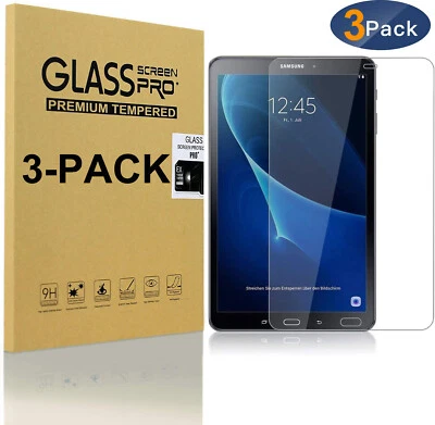 3-Pack Tempered Glass Screen Protector For Samsung Galaxy Tab A 10.1 SM-T580 - Image 1 of 4