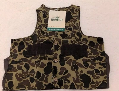 New RED HEAD CRAFTSMAN CAMO HUNTING VEST W/Large Front Pockets Sz L - Image 1 of 4