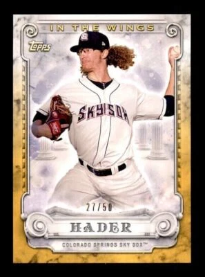 2017 Topps Pro Debut In The Wings Gold #ITWJH Josh Hader #27/50 - Image 1 of 2