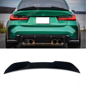 Gloss Black Trunk Spoiler Wing For 2019-2024 BMW G20 G80 M3 Highkick PSM Style - Picture 1 of 9