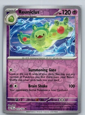 Reuniclus - 072/162 Reverse Holo Uncommon SV05: Temporal Forces NM - Image 1 of 2