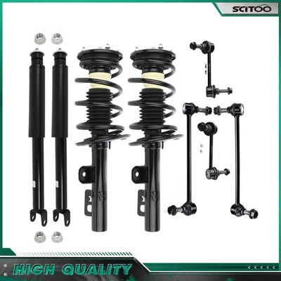 For 2010-2012 Ford Flex Struts Coil Assembly Shock Absorber Sway Bars Front Rear - Image 1 of 4