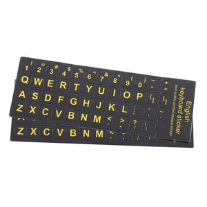 2 Pcs Keyboard Stickers Labels Computer English Replacement Letter - Afbeelding 1 van 12