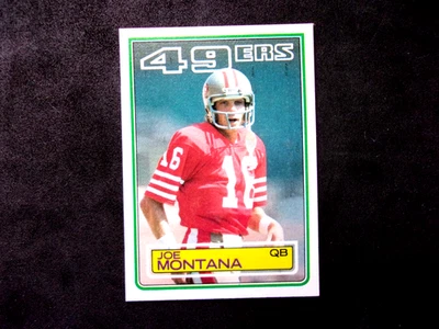 Joe Montana 1983 Topps #169 en casi nuevo+++ estado... 2 líneas de impresión. 49ers... Hofamer Foto 1 de 2