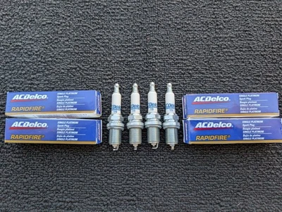 New Genuine GM ACDelco RAPIDFIRE Platinum Spark Plugs - PN: 19 - FREE SHIPPING - Image 1 of 4