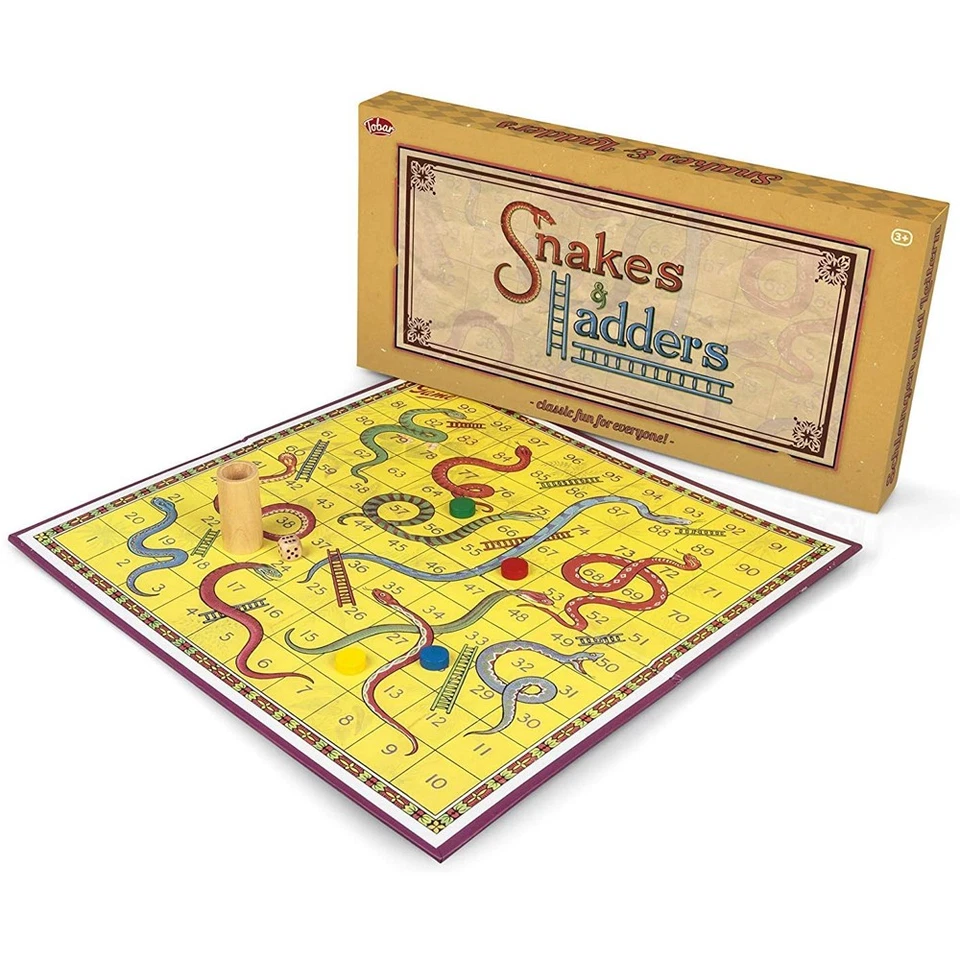 Snakes and Ladders Board Game Family Fun Entertainment Night Classic Kids Adult