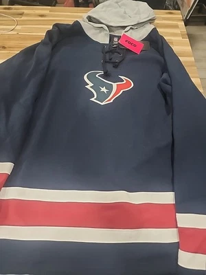 Sudadera con capucha para hombre Houston Texans con licencia NFL talla 3XL NUEVA CON ETIQUETAS FOCO Foto 1 de 4