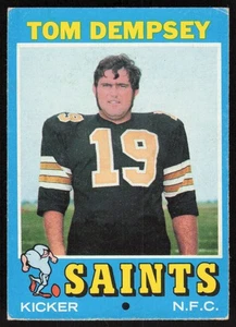 1971 Topps #5 Tom Dempsey - $1 SHIPPING - Picture 1 of 2