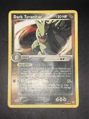 2004 Pokemon DARK TYRANITAR #20/109 EX Team Rocket Returns Rare English - Image 1 of 2