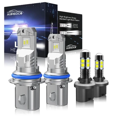 Para Ford E-350 Econoline 1994-2000 2007 9007 y 880 Bombillas LED Blanco Frío Foto 1 de 4