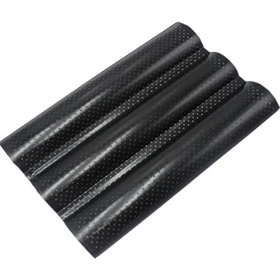 Backblech Baguetteform Baguetteblech Brotbackform Antihaft Edelstahl Rechteckig - Bild 1 von 2