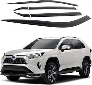 AUTOCLOVER Tape-On Rain Guards Window Visors 6 Pcs Set for Toyota Rav4 2019 2020 - Picture 1 of 6
