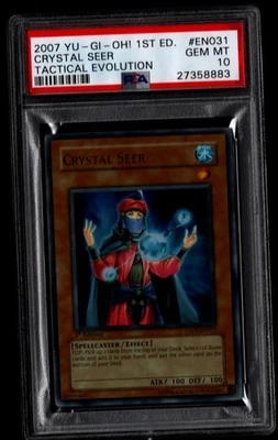 PSA 10 GEM MINT TAEV-EN031 Crystal Seer ULTRA Rare 1st Edition 2007 Yugioh - Image 1 of 2