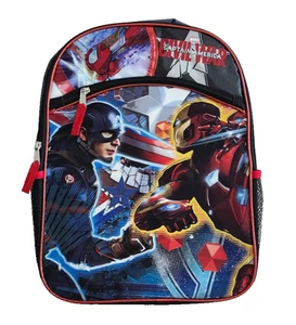 Mochila escolar Marvel Capitán América Iron Man Guerra Civil 16" - Imagen 1 de 5